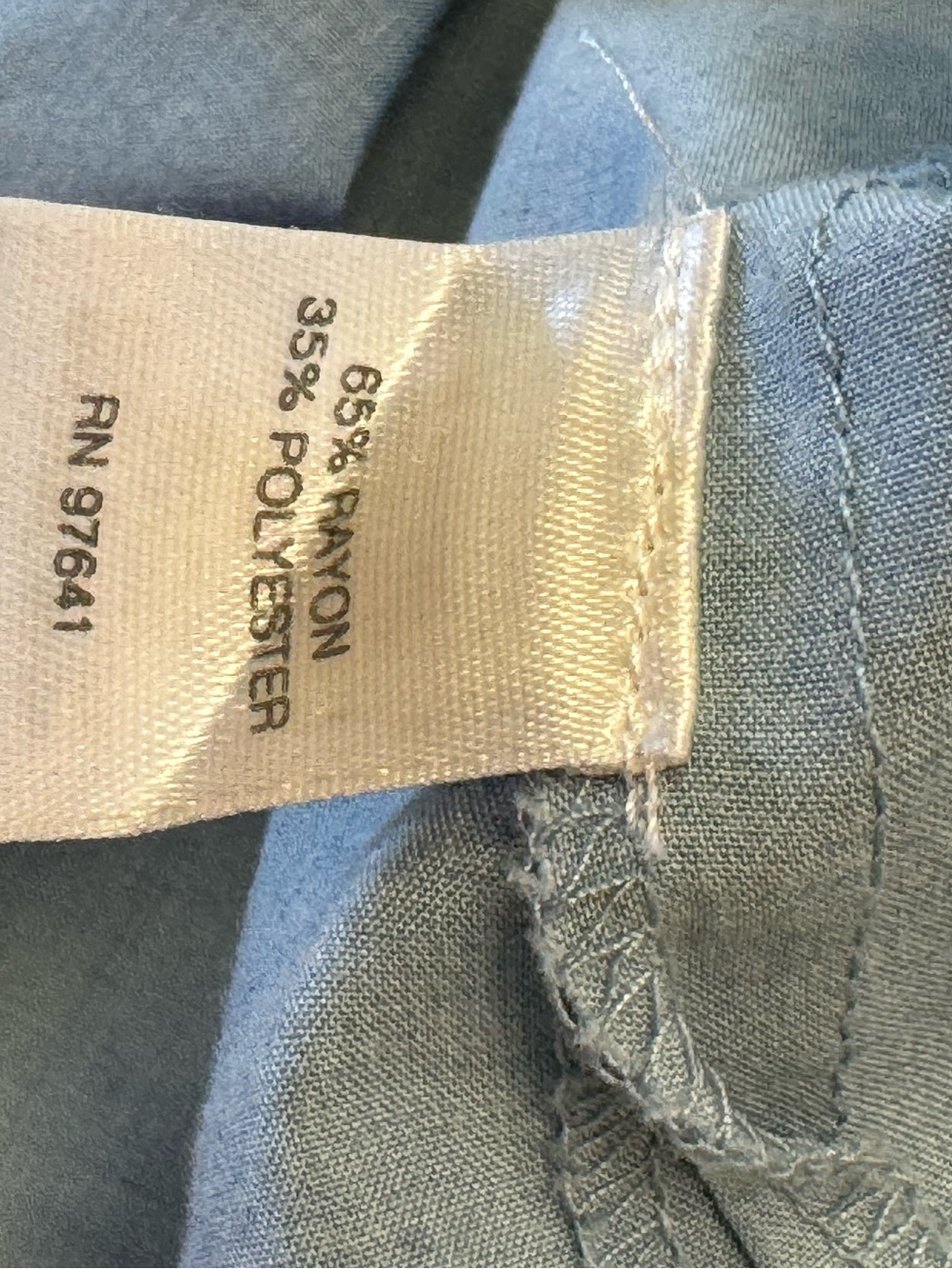 J.Jill Blue Button-Up Rayon Blend Shirt in Size Large, NWOT - Picture 10 of 13